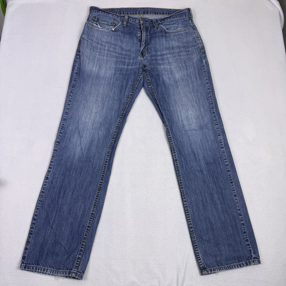 Levi's 559 Relaxed Straight Mens Blue Jeans 34x34 Navarro Medium Wash Denim